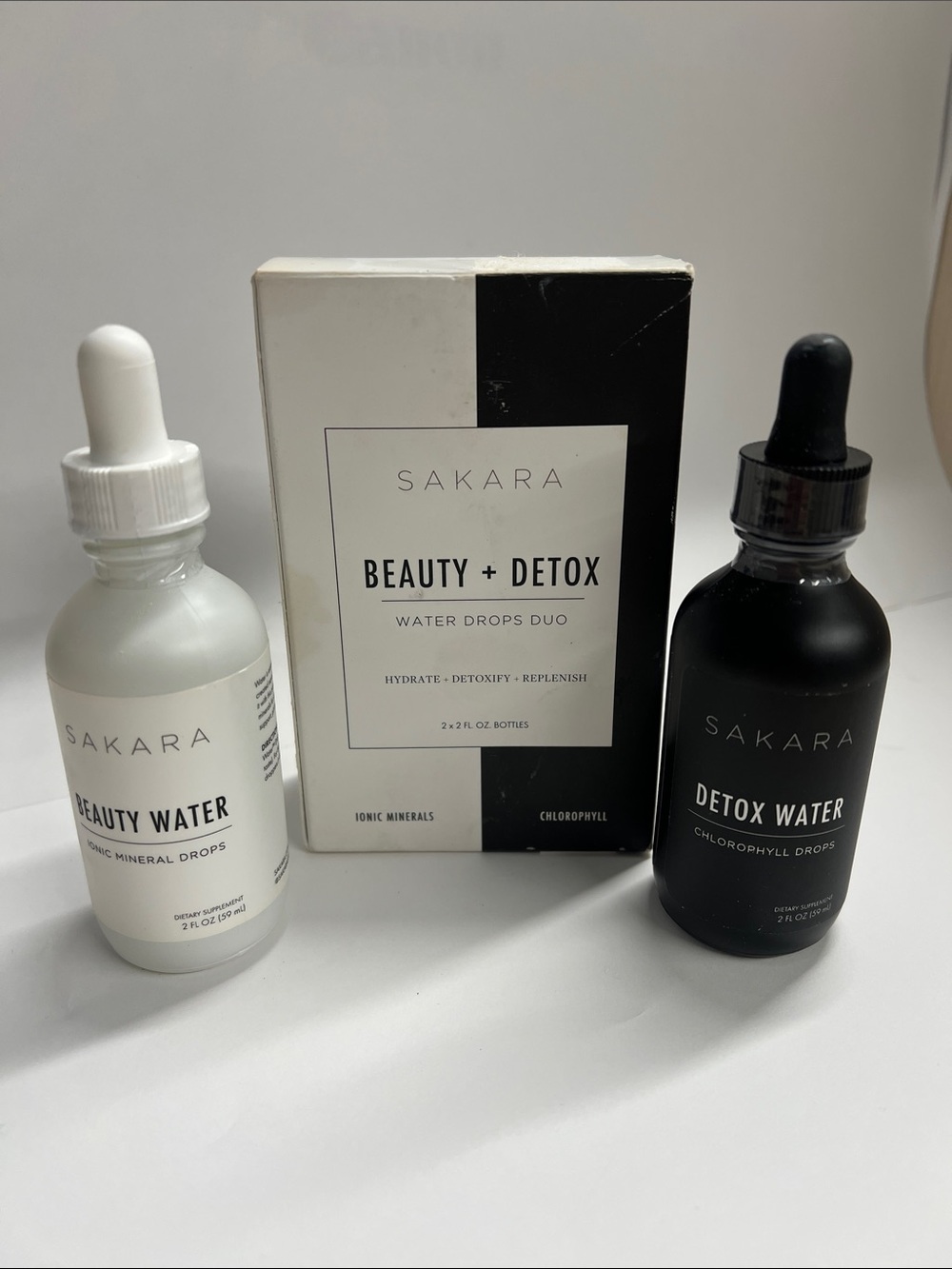 Sakara Life Beauty + Detox Water Drops Duo Set